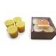 Natural Honey Scented 100% Beeswax Votives Candles 4 Piece