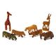 Miniature Wood Safari Animals - Set of 7