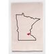 Housewarming Gifts - Tea Towels by State - Choose Your State! - Minnesota