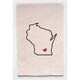 Housewarming Gifts - Tea Towels by State - Choose Your State! - Wisconsin