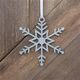 Galvanized Metal Snowflake Ornament