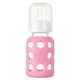 Glass Baby Bottles - Lifefactory 4oz - Pink