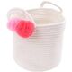 Make Your Own Gift Basket - Cotton Rope Pink Pom Pom