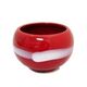 Hand Glazed Ceramic Incense Bowl - Crimson