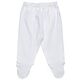 Organic Footed Pants - 0-3 months - White