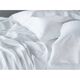 Relaxed  Linen Sheet Set - Assorted Colors and Sizes - Linen Standard Sham - Alpine White