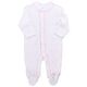 Organic Footed Pajamas - Pink Stitch - 3-6m