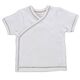 Organic Side Snap Shirt - Brown Stitching - 0-3m