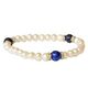 Freshwater Pearl Bracelet with Blue Lapis