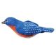 Fair Trade Bird Decoration - Bluebird Ornament