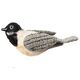 Fair Trade Ornament - Felted Bird Decoration - Chickadee