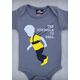 STRUGGLE – BABY BOY CHARCOAL GRAY ONEPIECE & T-SHIRT